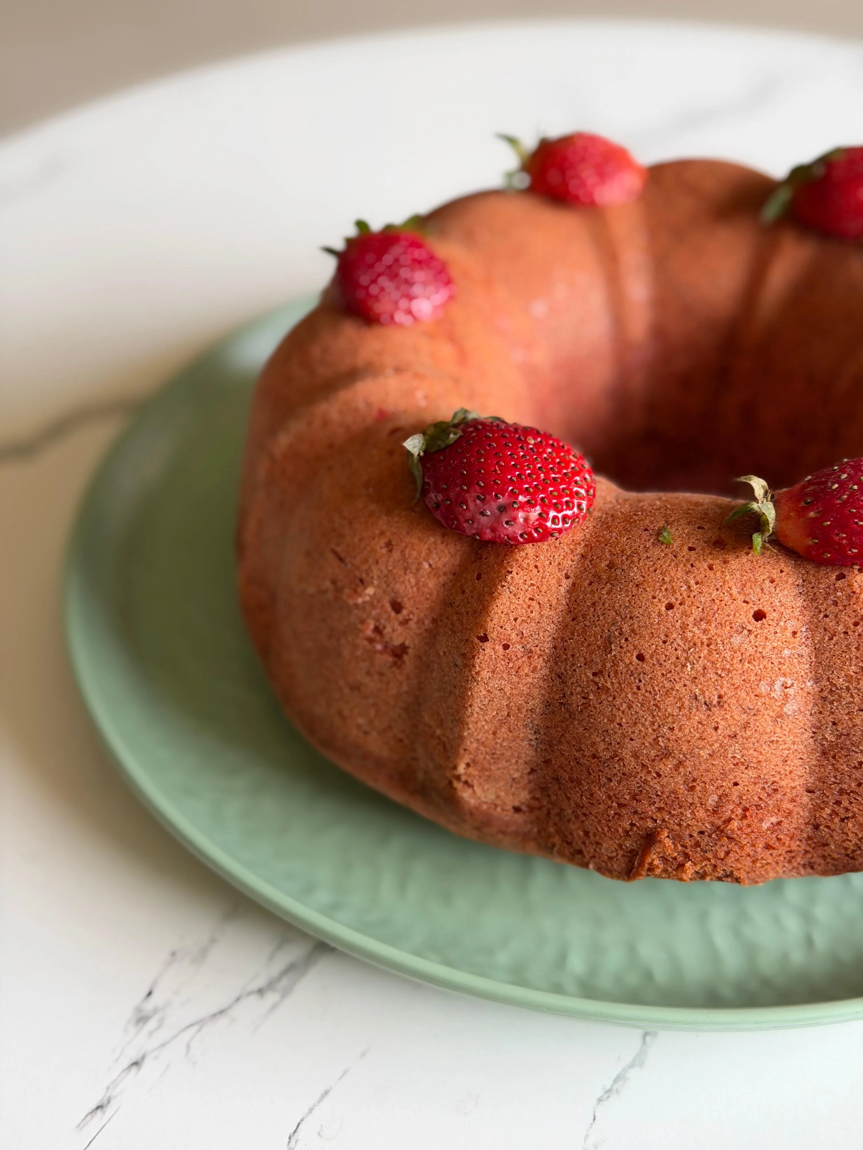 Sonya's handcrafted strawberry cake